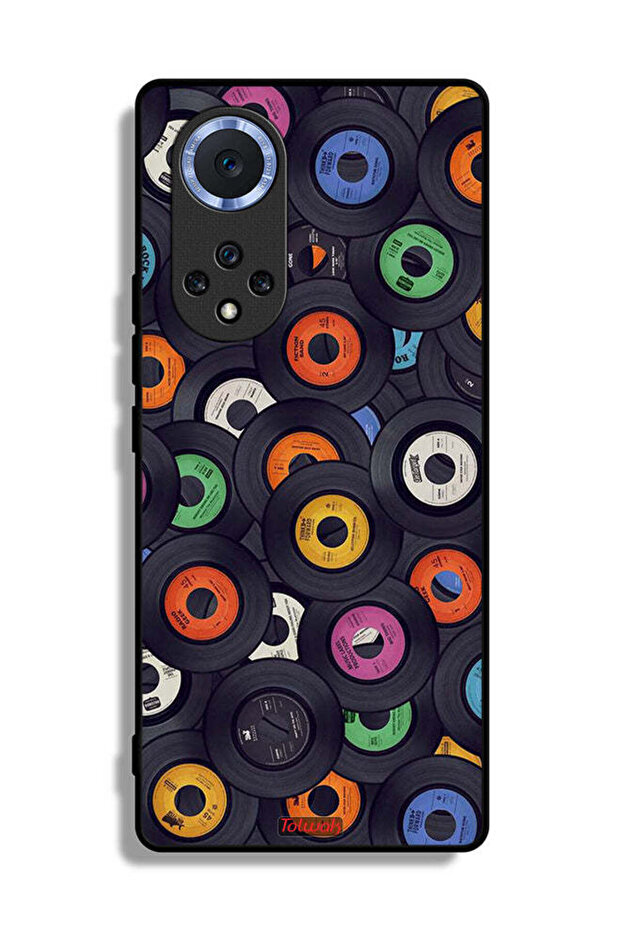 غطاء حماية لهاتف هواوي نوفا 9 بنقشة أقراص مضغوطة - 2