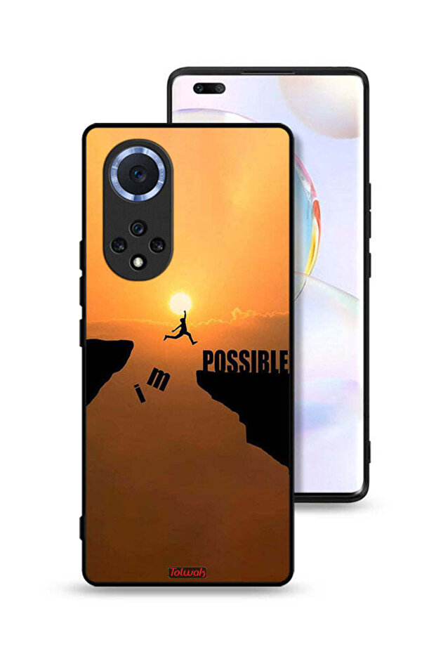 غطاء حماية لهاتف Honor 50 Pro مطبوع عليه عبارة "أنا ممكن"