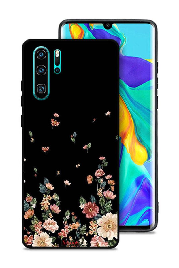 غطاء حماية لهاتف هواوي P30 Pro مع زهور صغيرة في الأسفل