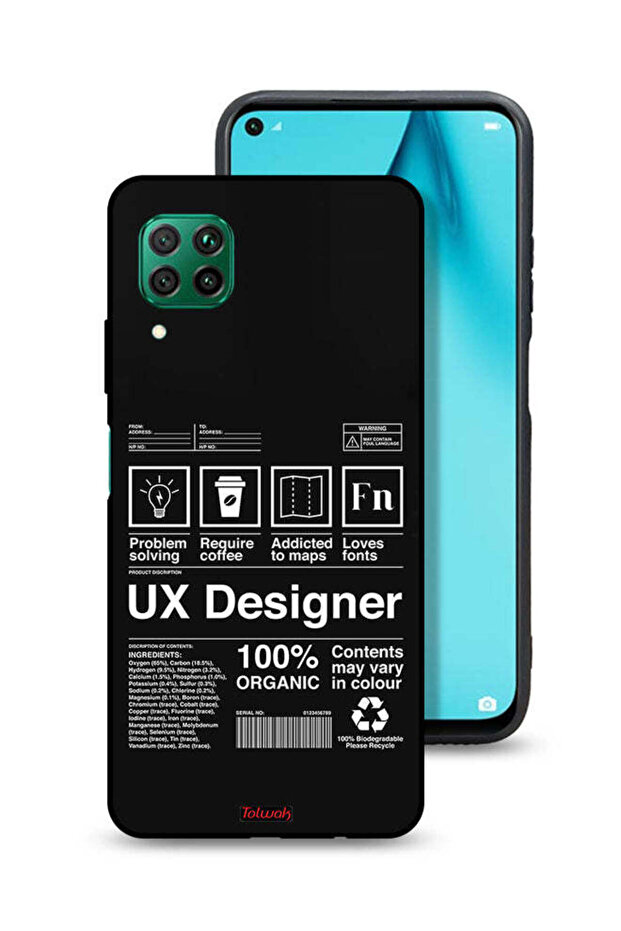 Huawei P40 lite 4G Protective Case Cover Ux Designer Sticker