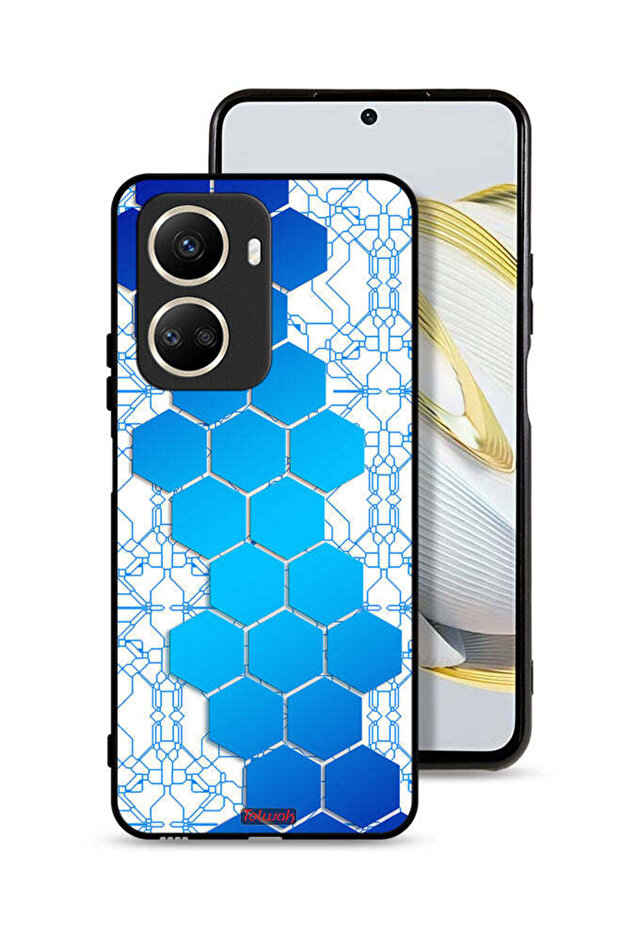 Huawei nova 10 SE Protective Case Cover Honeycomb Hexagon Icon Networks