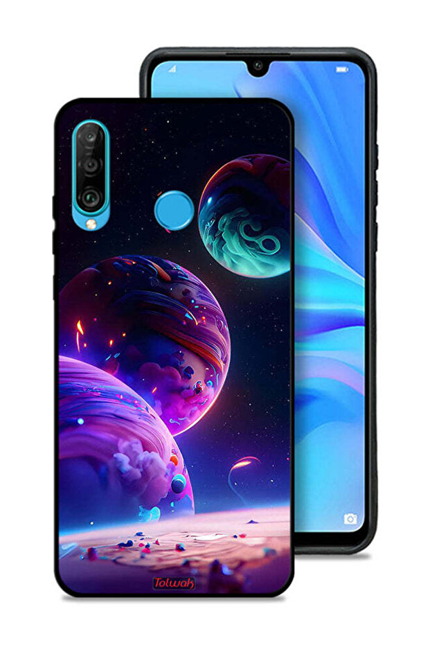 Huawei nova 4e Protective Case Cover Planet Pattern - 1
