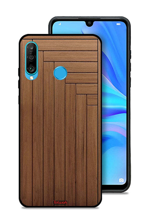 غطاء حماية لهاتف هواوي نوفا 4e بنمط باب - 1