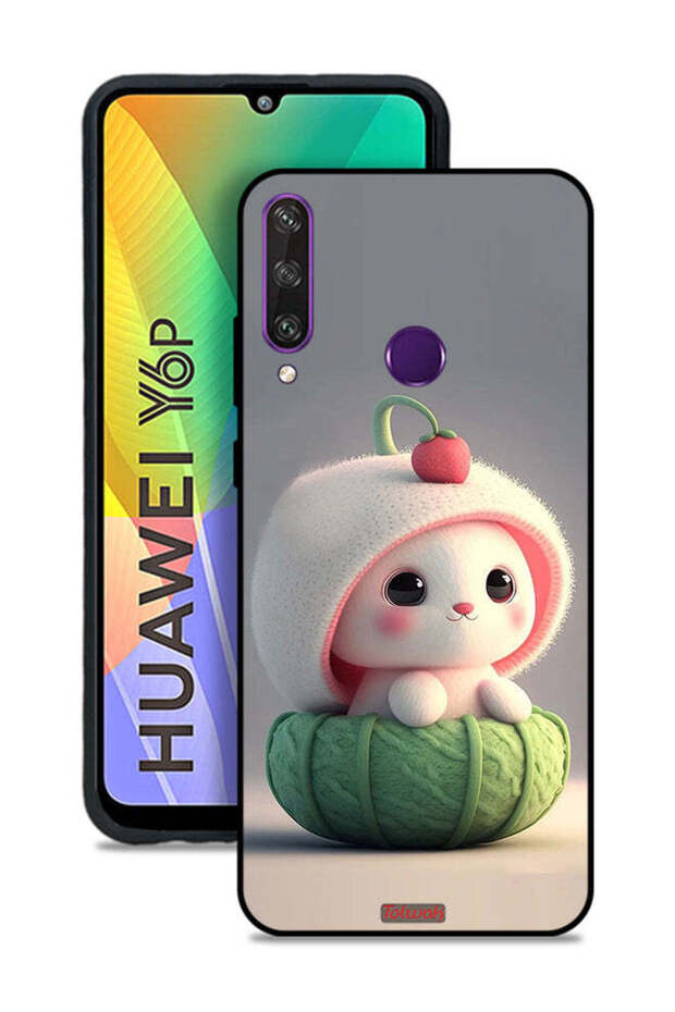 غطاء حماية لهاتف هواوي Y6p - أرنب صغير لطيف