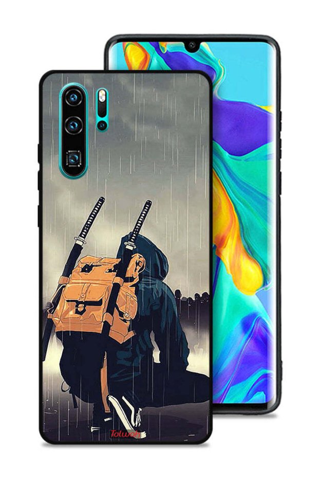 غطاء حماية لهاتف هواوي P30 Pro بتصميم سيف ساموراي رقمي