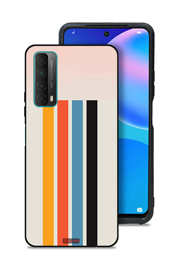 Huawei P smart (2021) Protective Case Cover Straight Lines Pattern