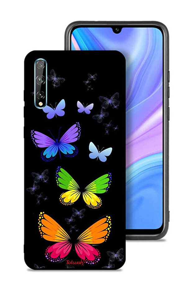 Huawei P Smart S Protective Case Cover Colorful Butterflies