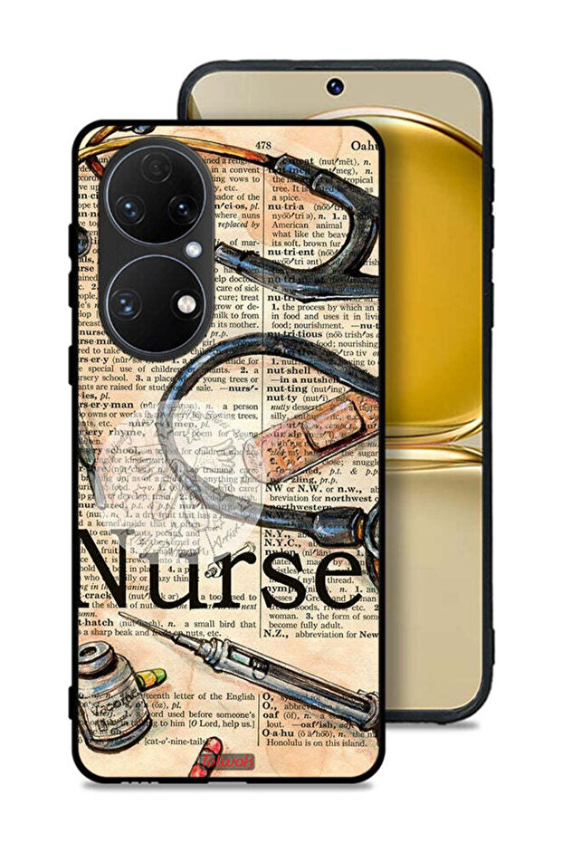 Huawei P50E Protective Case Cover Nurse Vintage Tools