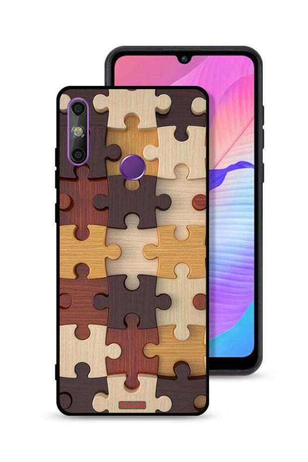 Huawei Enjoy 20e Protective Case Cover Wooden Pattern