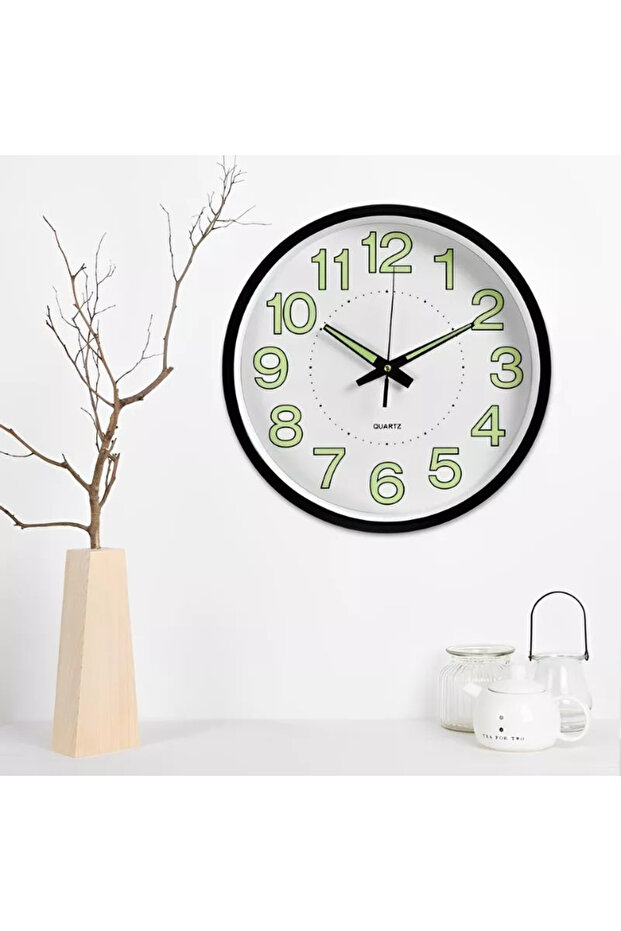 Fireflies wall clock, 30 cm, elegant design - 4