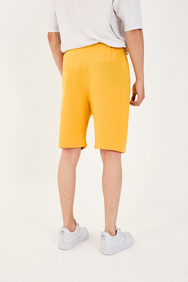 Erkek Pamuklu 2 Fermuar Cepli Şort - 7