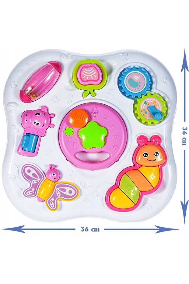 INTERACTIVE Activity Center Buclucasa Table, Equipped with Various Educational Elements, Sounds - 3
