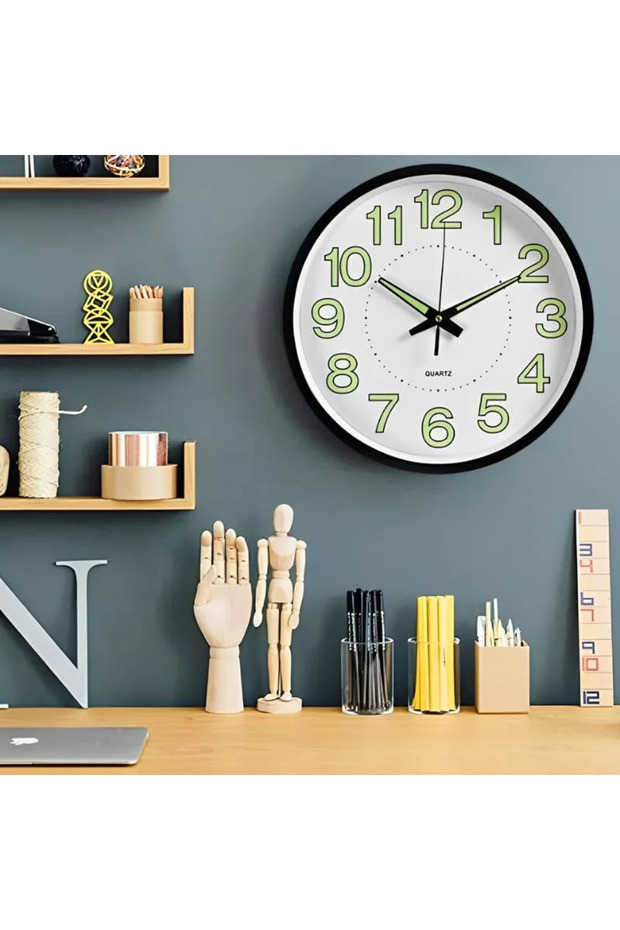 Fireflies wall clock, 30 cm, elegant design - 3