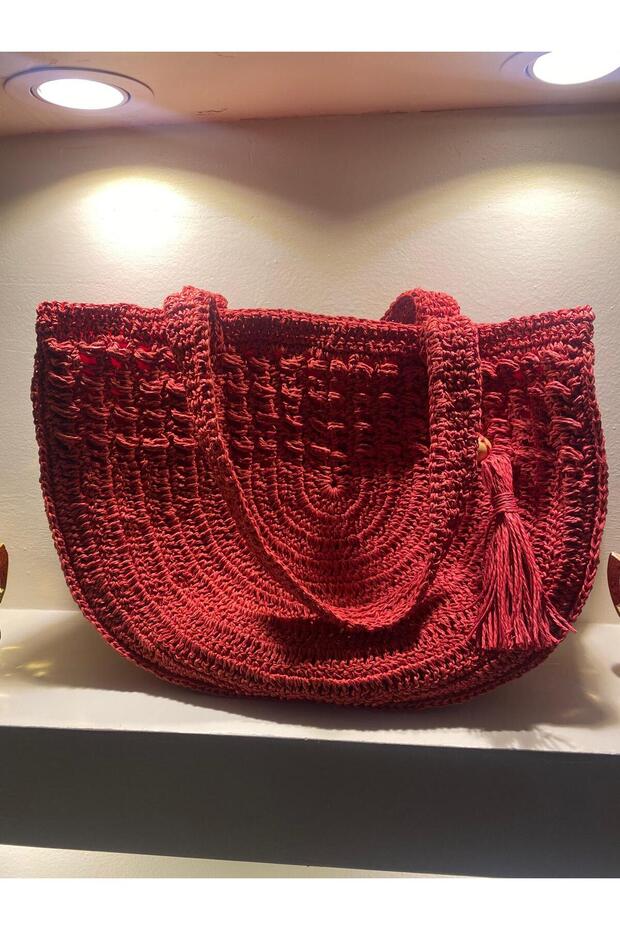 حقيبة منسوجة يدويًا من القش DMLS - 2