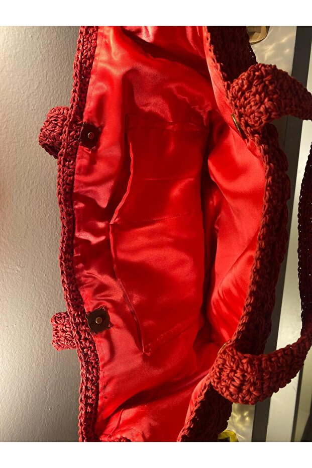 حقيبة منسوجة يدويًا من القش DMLS - 7