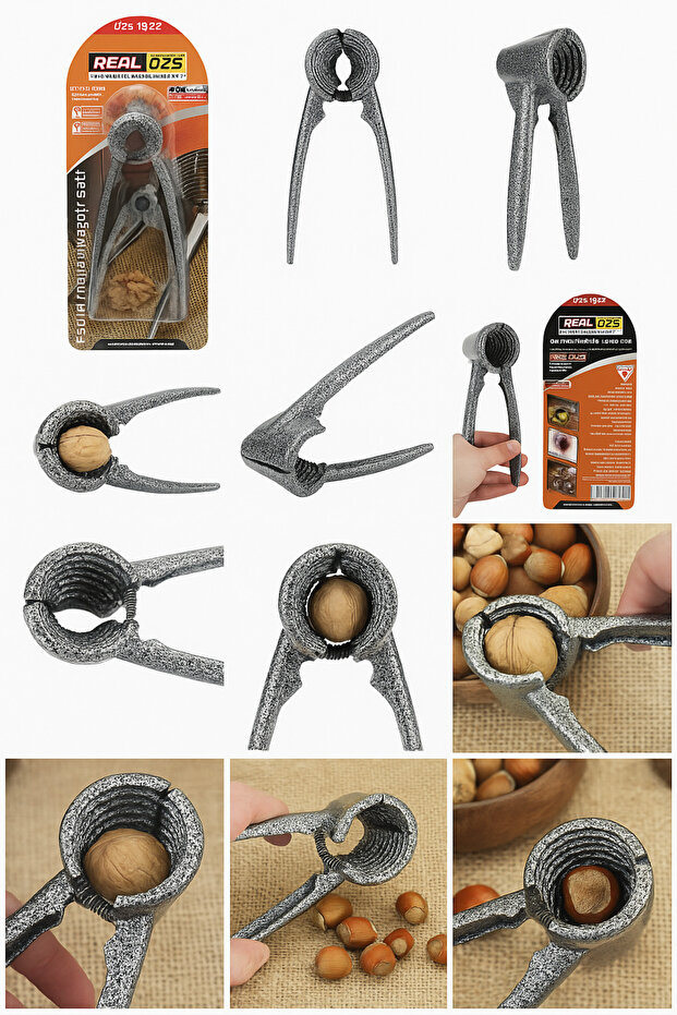 Walnut and Hazelnut Cracker Set – Stainless Steel, Ergonomic, Suitable for Professional Use - 3