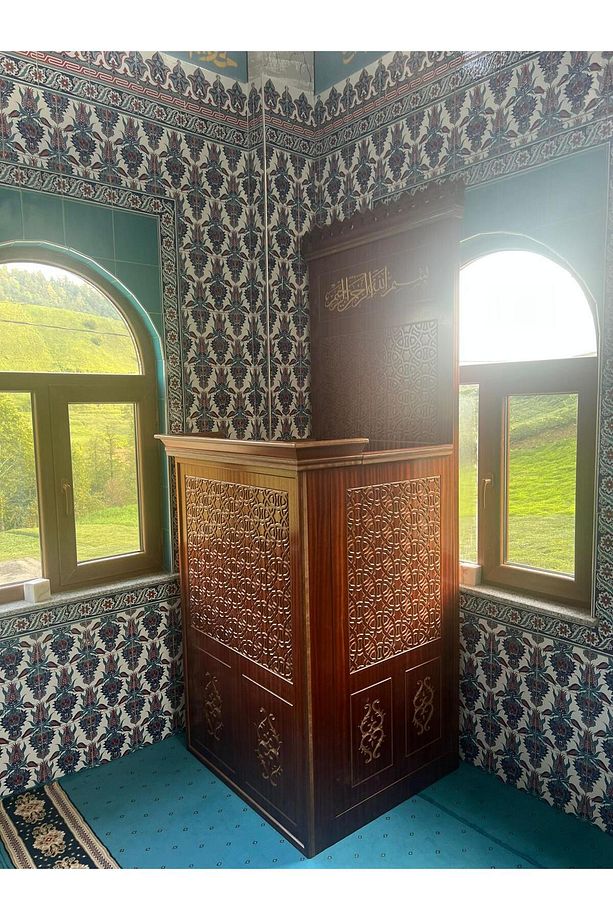 Hazır Camii Vaaz Kürsüsü - Mescit Kürsüsü, Modüler 90x95x235 Cm - 3
