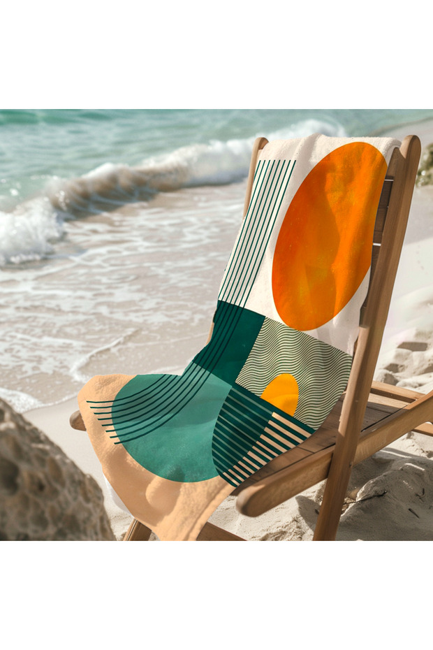 Adult Unisex 70X150Cm Summer Patterned Beach Towel - Bath Towel - Sea Towel