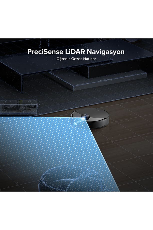 S8 Pro Akıllı Robot Süpürge Siyah - 4
