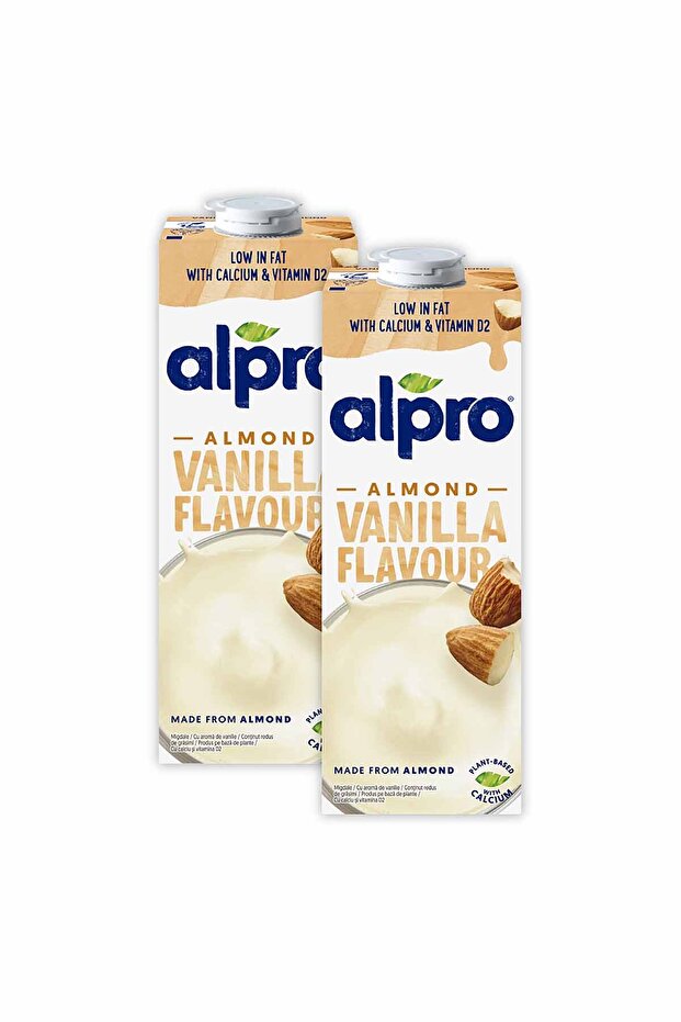 Vanilya Badem Sütü 2x1 L Vegan Laktozsuz Bitkisel Bazlı - 2