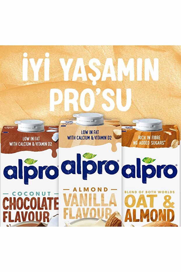 Vanilya Badem Sütü 2x1 L Vegan Laktozsuz Bitkisel Bazlı - 3