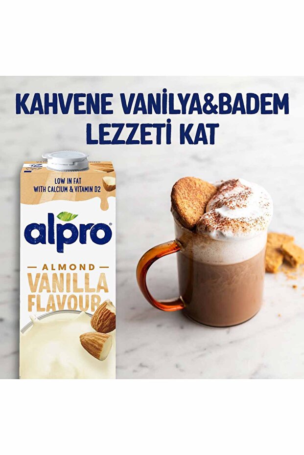 Vanilya Badem Sütü 2x1 L Vegan Laktozsuz Bitkisel Bazlı - 5