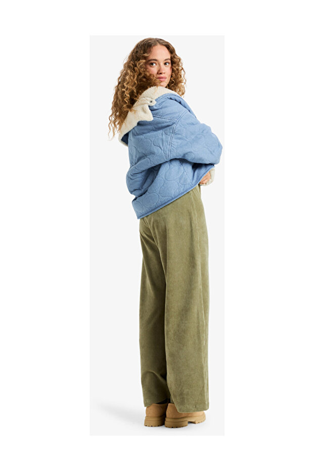 Not so Basic - Sherpa Lined Denim Jacket for Women - 4