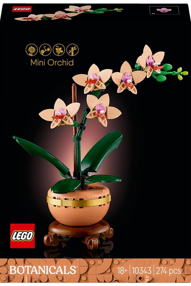 ® Botanicals Mini Orkide 10343 - 18+ Çiçek Model Yapım Seti (274 Parça) - 4