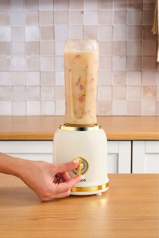 Retro Personal Kişisel Smoothie Blender Cream - 2