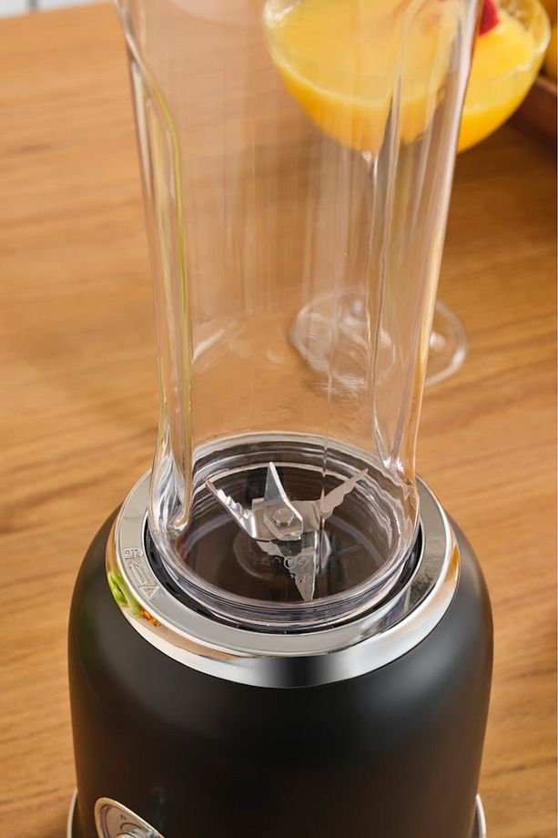 Retro Personal Kişisel Smoothie Blender Black - 4