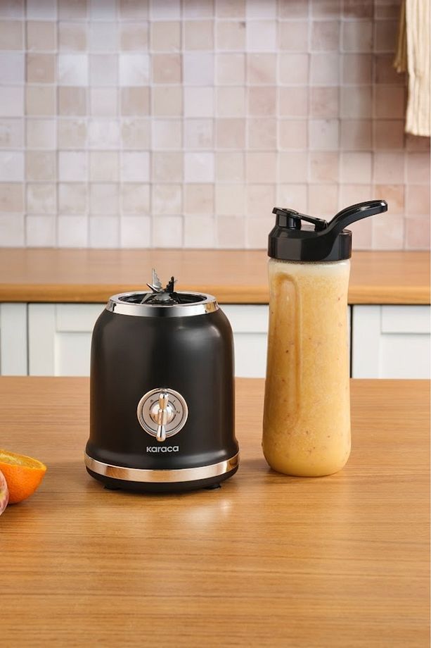 Retro Personal Kişisel Smoothie Blender Black - 3