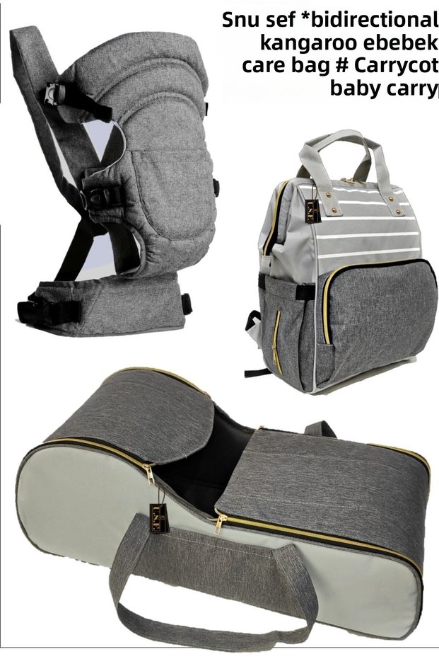 Carrycot Baby Carrier Stroller Baby Carry Mother Baby Care Bag Reversible Kangaroo - Set of 3