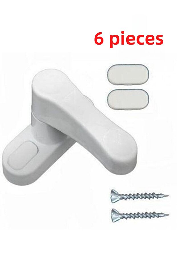 Pimapen Window Security Lock Glass Balcony Door Metal Safety Lock