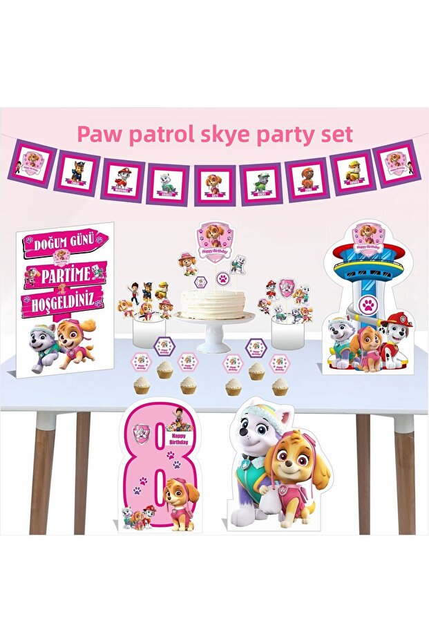 Paw Patrol Skye 8Th Birthday Party Pack