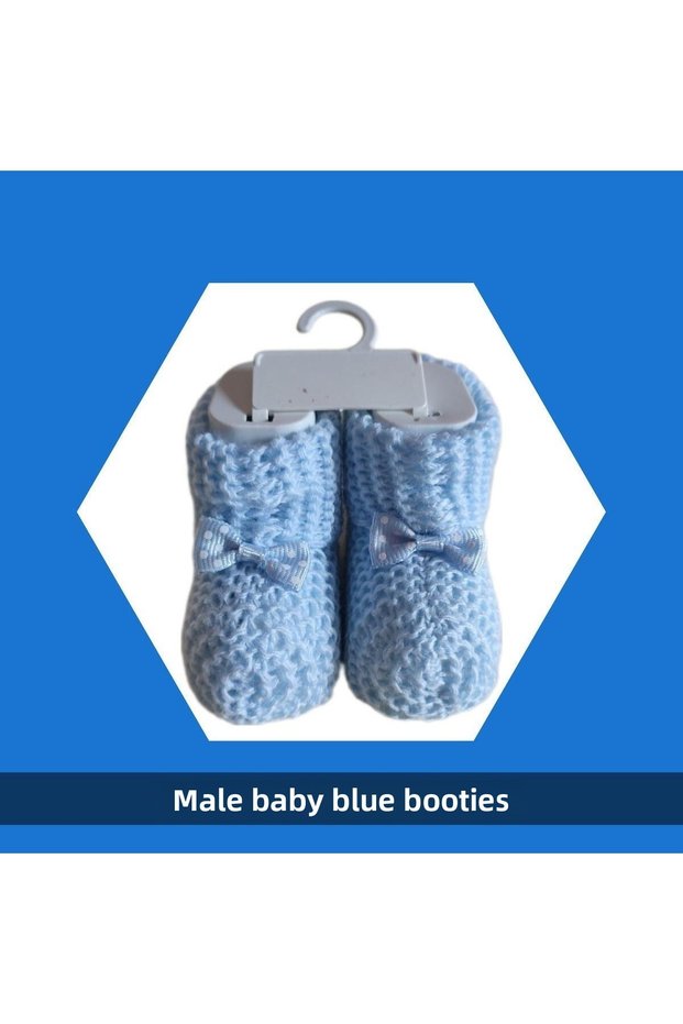 Sahi Aksesuar Baby Boy Blue Booties
