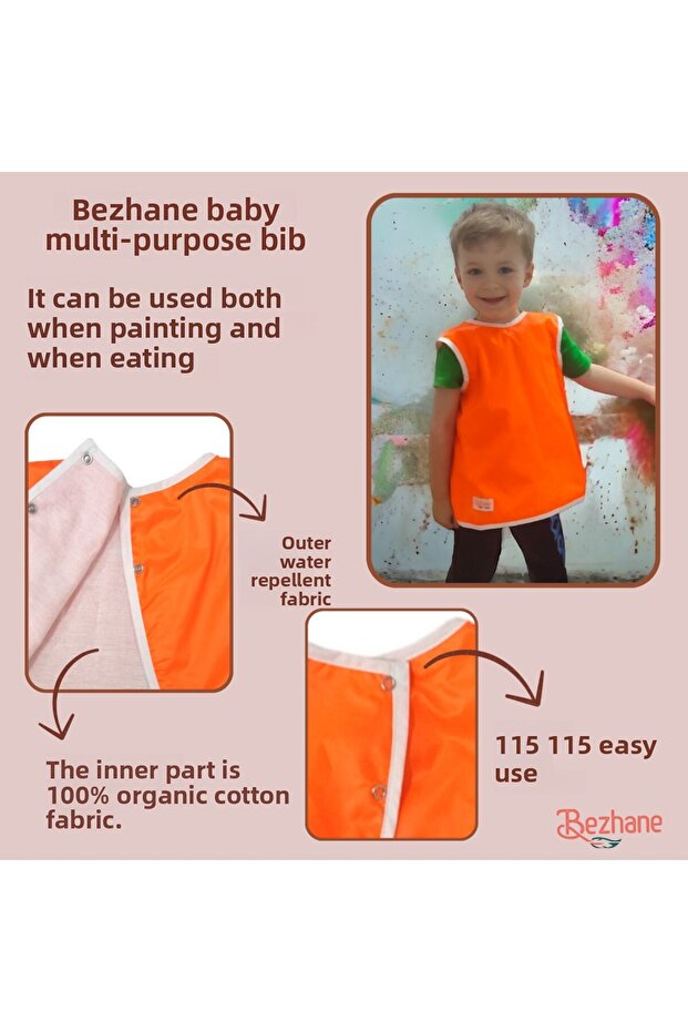 مريلة برتقالية متعددة الأغراض بطبقة مزدوجة - 2