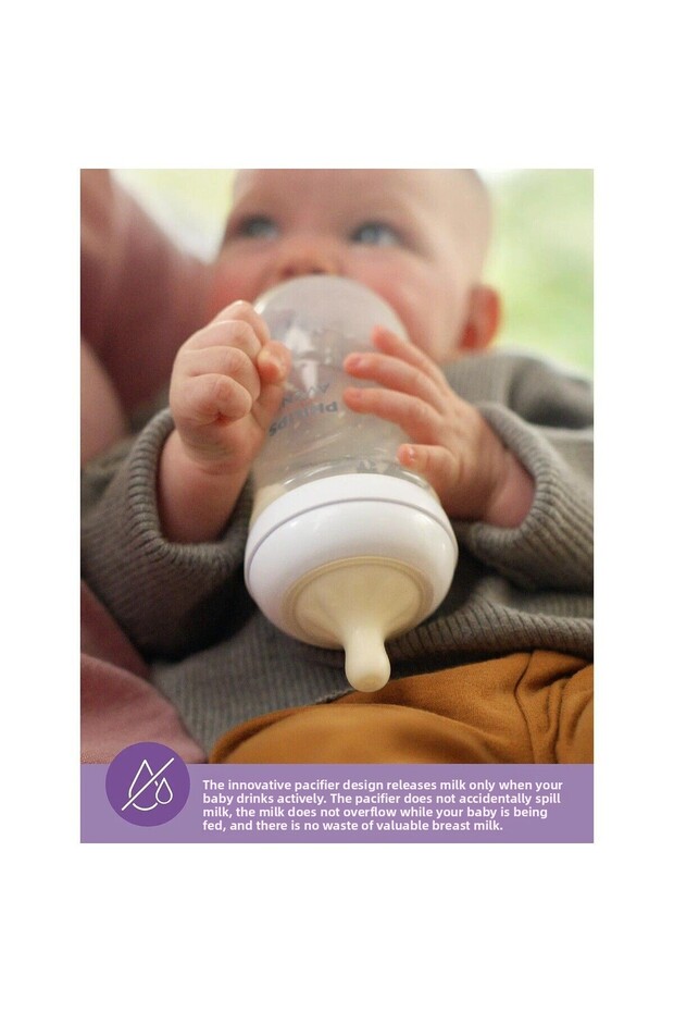 Avent Natural Response PP 2-Piece Baby Bottle Set, 1+ Month 260ml SYC903/02 - 3