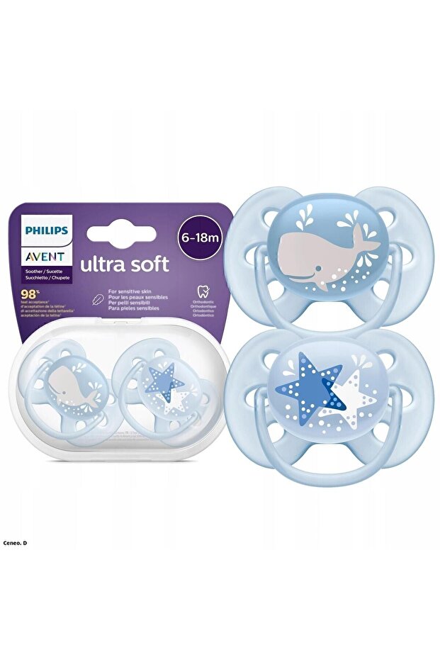 Scf 223/03 Ultra Soft Pacifier 6-18 Months Male