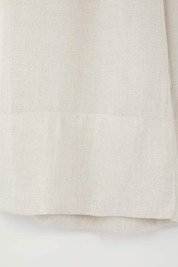 Taş Keten İçerikli Wide Leg/Geniş Paça Beli Lastikli Pantolon TWOSS25PL00124 - 6