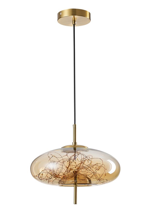 Zuna 10 Watt 3000K Eskitme Bal Camlı Tekli Peri Led Sarkıt Avize - 3