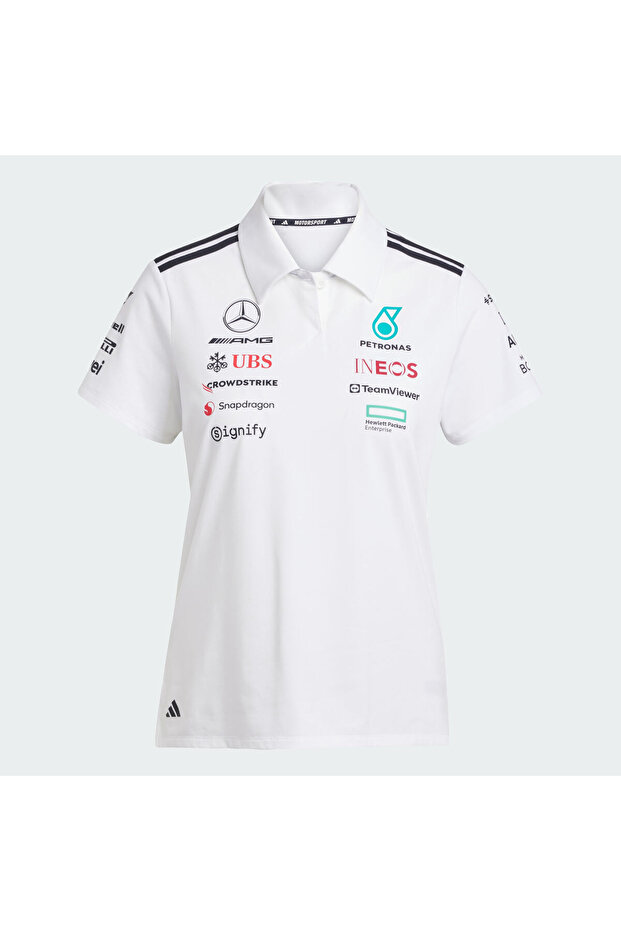 Mercedes - AMG Petronas Formula One Team White Polo Shirt - 6