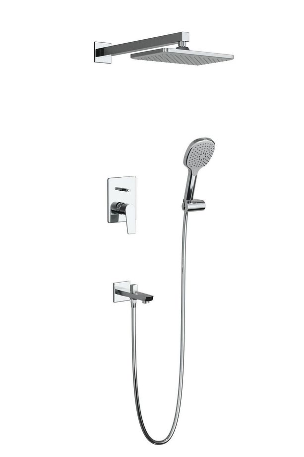 Azure Optimal Ankastre set -Krom - 2 Yollu Çıkış - 1
