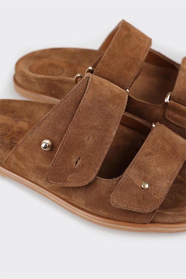 Taba Deri Kadın Terlik - 5