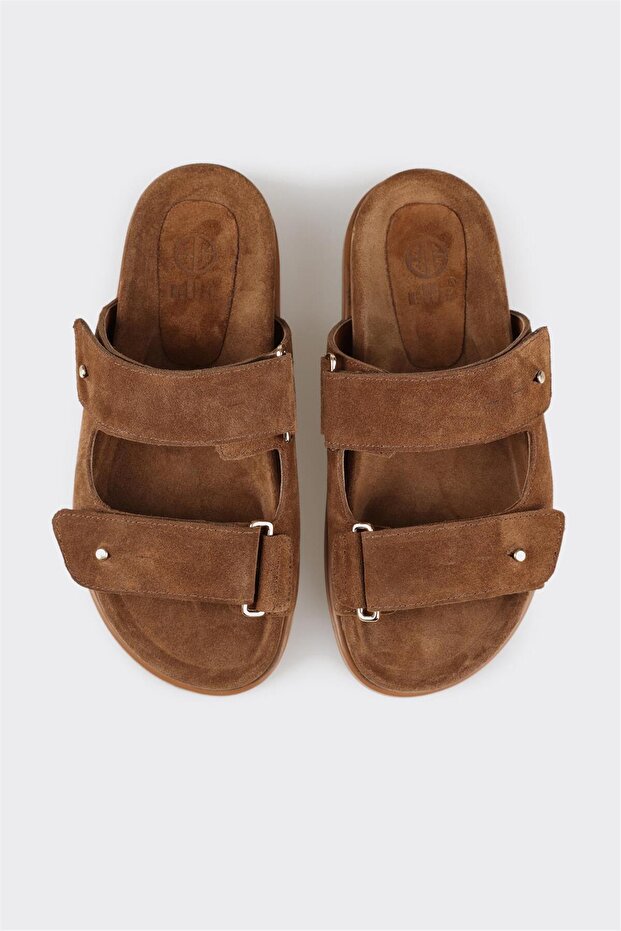 Taba Deri Kadın Terlik - 4