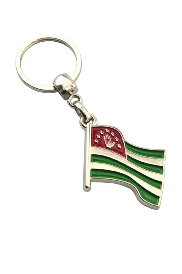 سلسلة مفاتيح بعلم أبخاز المتموج