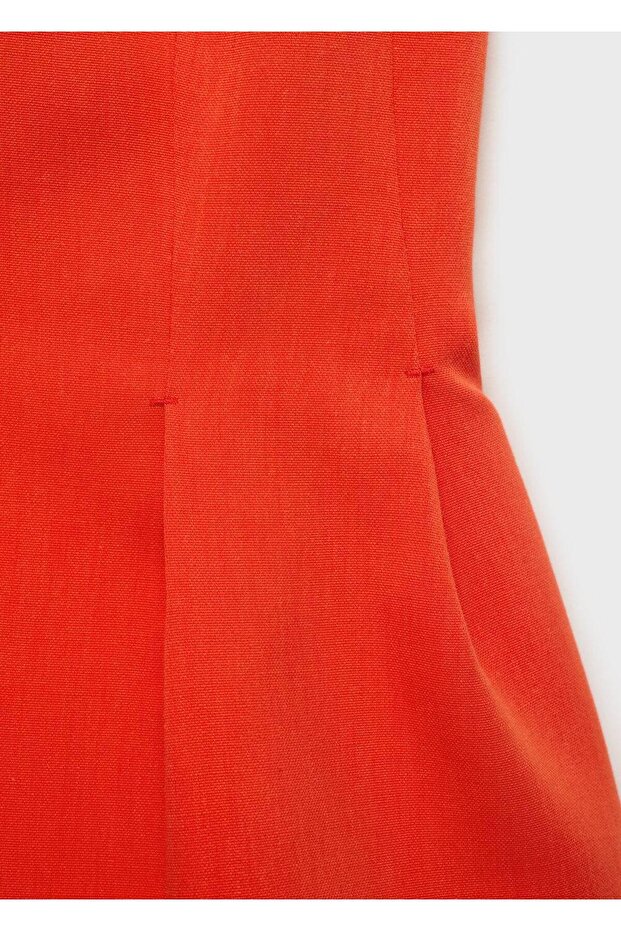 Halter yaka peplum yelek - 7