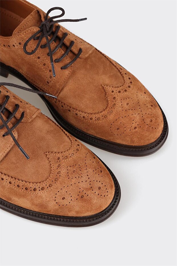 Herren-Freizeitschuhe aus hellbraunem Leder - 5