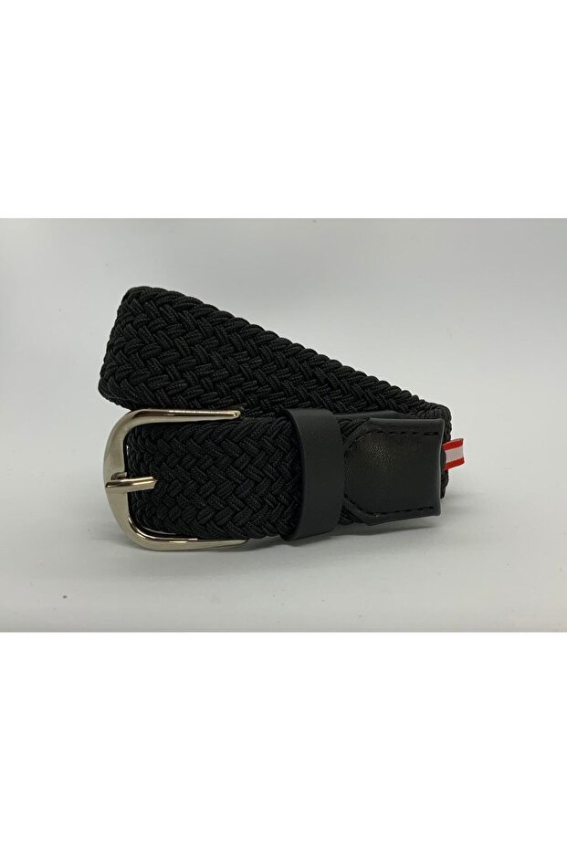 Elastik Örgü Çocuk Kemeri Siyah - 2