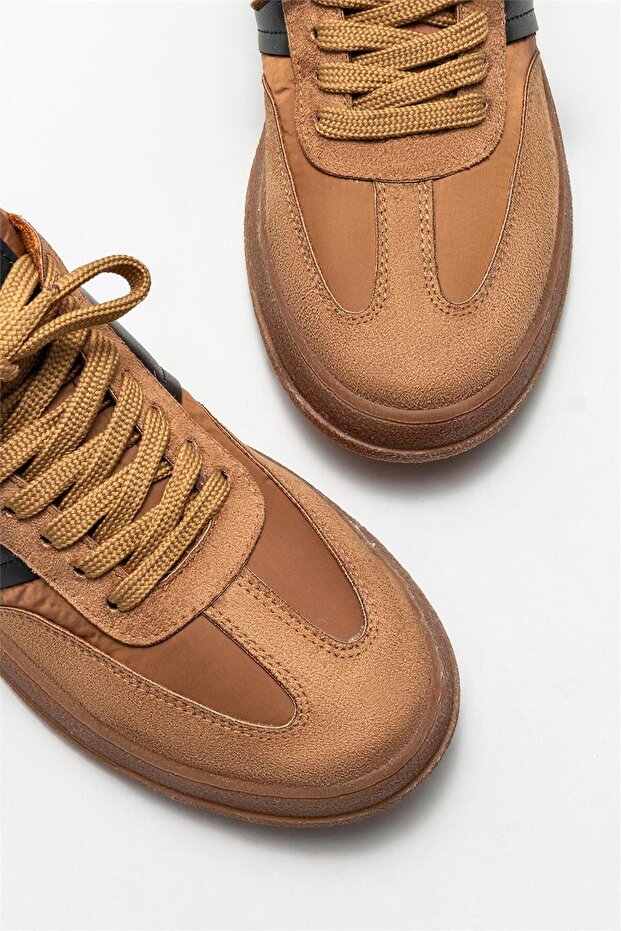 Damskie trampki - Tan - 3