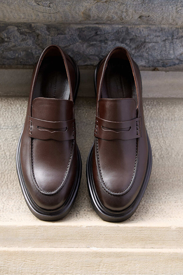 Romeo Brown 100% Genuine Leather Men's Classic Casual Shoes